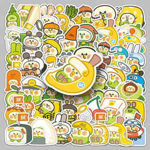 50 Piezas de Pegatinas de Loro Bebe Personalizadas, Creativas, de Dibujos Animados, Impermeables, con Superficie Brillante, para Escritorios y Computadoras - Product Image 1