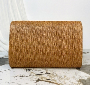 Nova Bolsa de Palha Artesanal de Verão 2025 Estilo Férias Bolsa Trançada Feminina Clutch de Praia Bolsa Hobo Feminina para Jantar - Product Image 2