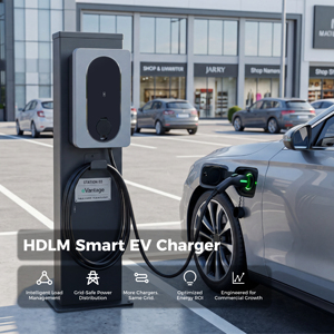 Borne de recharge commerciale pour véhicules électriques DLB <span class=keywords><strong>7</strong></span>,<span class=keywords><strong>4</strong></span> <span class=keywords><strong>kW</strong></span> RFID Type 2 UKCA RS485 LoRa OCPP 1.6J Station de recharge intelligente AC pour véhicules électriques - Product Image 1