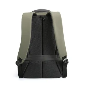 Mens Laptop Backpack 2024 Trending Recycled RPET Anti Theft Custom Laptop Backpack Men Waterproof Bagpack With USB Charging Port RPET Backpack