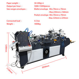 Автоматическая машина для изготовления бумажных конвертов с функциями склейки, печати и наклеивания, насос для карманных конвертов, 200 шт./мин. - Product Image 5