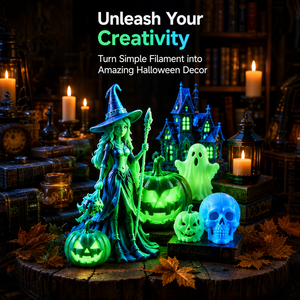 Filamento PLA+ Luminoso en la Oscuridad para Impresora 3D, 1.75mm 1KG, Material de Impresión 3D No Tóxico para Decoración de Halloween, Impresora FDM - Product Image 5