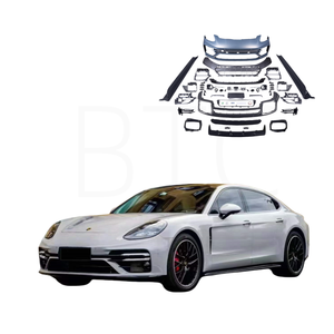 Kit de carrocería de coche a <span class=keywords><strong>precio</strong></span> de fábrica para <span class=keywords><strong>Porsche</strong></span> para Panamera 971/971.2 <span class=keywords><strong>2017</strong></span> actualización Turbo S estilo parachoques trasero delantero faldones laterales PP nuevo - Product Image 1