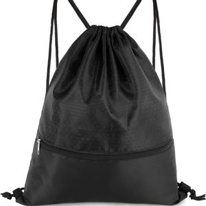 Durable Eco-Friendly PU Screen Print <b>Backpack</b> Custom Waterproof Polyester <b>Drawstring</b> Travel Essential Portable Fashionable - Product Image 3