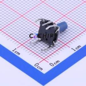 KSL1M411LFTR Tactile Switch Through hole Component (THT) Switch Single Pole Single Throw Round Button 3N Through Hole - Product Image 2