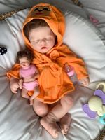 Poupée Reborn en Silicone Souple de 16 Pouces, Toucher Réaliste, Poupée Bébé Nouveau-né Pondéral Réaliste, Apaisante pour la Thérapie et l'Éducation