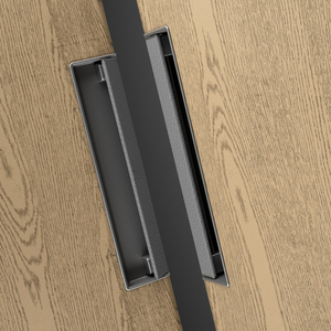 Nouvelle poignée invisible encastrée à fente, style 2026, en alliage de zinc avec incrustation en cuir pour armoires, placards et tiroirs - Product Image 3