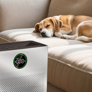 Purificador de Aire para Espacios Amplios (2200 pies cuadrados), Filtro Lavable, Sensor de Calidad del Aire PM2.5 para Hogar, Oficina y Mascotas (Blanco) - Product Image 1