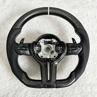 Volant de voiture en cuir perforé et fibre de carbone, modèle M, amélioré, pour BMW F22 F10 F90 535i E90 E39 E36 F33 F36 F22 F23 F46 F35