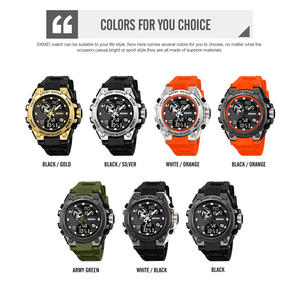 SKMEI 2360 relojes para hombre deportes al aire libre impermeable reloj militar fecha multifunción táctica LED alarma cronómetro - Product Image 2