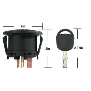Interrupteur d'allumage Husqvarna avec clé de démarrage 532163968 noir pour tracteur de pelouse - Product Image 4