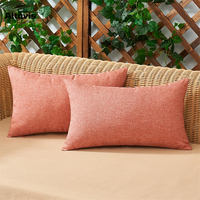 Coussin lombaire personnalisé à l'impression tendance, entièrement fait à la main, pour la décoration de meubles d'extérieur