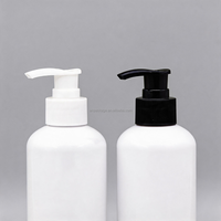 Bouteille en plastique PET ambrée 250ml 300ml 500ml avec pompe à lotion, emballage cosmétique vide, logo personnalisé, vente en gros