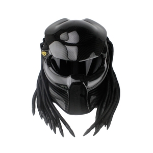 Máscara Facial Completa de Fibra de Carbono para Motocicleta, 100% Nueva, con Bolsa de Almacenamiento - Product Image 1