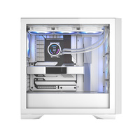 Boîtier de jeu tour complète Boîtier de jeu blanc Boîtier pour PC M-ATX Étuis d'ordinateur ATX Boîtier de tour Boîtier pour PC Gamer