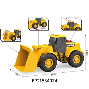 Инерционная машинка-грузовик из пластика 1:32, с функцией «толкай и езжай», светом и звуком, для мальчиков - Product Image 4