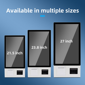 קיוסק שירות עצמי 23.8 אינץ'/21.5 אינץ'/27 אינץ' להדפסת כרטיסים ומחירים, קיוסק מסך מגע להזמנה עצמית וקידוד ברקוד - Product Image 4