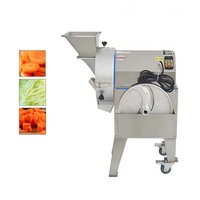 Máquina Cortadora de Vegetales Industrial Pequeña, Rebanadora, Trituradora y Picadora de Cebolla, Patata, Zanahoria y Pepino para Restaurantes Comerciales