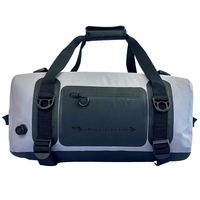 Sac de voyage étanche léger à fermeture roll-top avec poche zippée pour la randonnée, le surf et les courts séjours