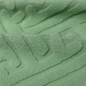 Phong Cách Mới Duy Nhất Bên 160GSM 100% <span class=keywords><strong>Polyester</strong></span> Dệt Kim <span class=keywords><strong>Jacquard</strong></span> Cực Fleece Vải Cho Nhà Hàng Dệt May - Product Image 6