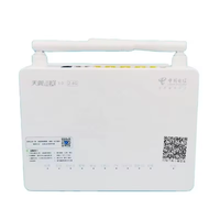 Enrutador WIFI de segunda mano F450 2,0 3,0 EPON ONU FTTH módem 1GE + 3FE + WIFI inglés Firmware F460 antena externa para todos los Olt