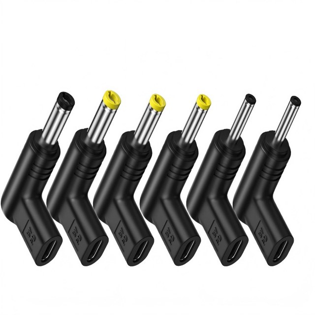 USB C to DC Converter 5V 9V 12V | 6 Kinds DC Connector Set | Type C to 6 DC Tips for Router Speaker LED | PD 6pcs/Set