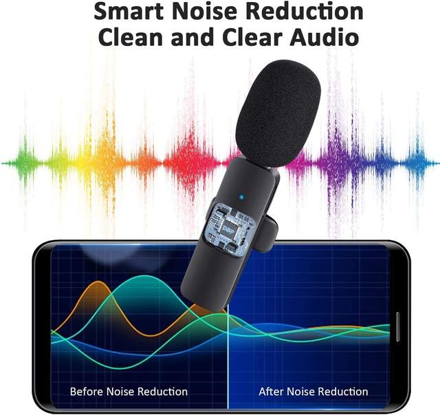 Plug-Play Wireless Mic for Recording Live Streaming YouTube TikTok Facebook