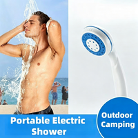 Douche de camping portable, douche électrique rechargeable par USB pour la randonnée, les voyages, la plage, le nettoyage des animaux, le lavage de voiture