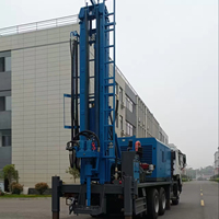 Camion de forage de puits d'eau profonde de 350 m, entièrement hydraulique, pour l'exploration et le forage de sondages