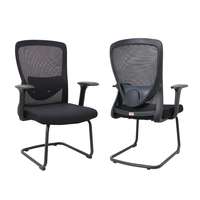 Chaise de bureau à dossier fixe, base en maille, sans roulettes, chaise de bureau, chaise de salle de réunion, prix bas