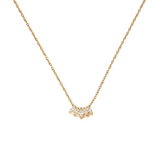 Collar de Moda para Mujer con Colgante de Circonita, Chapado en Oro de 18K PVD, con Circonitas en Forma de Flor, Collares con Dijes Versátiles y Modernos, Venta al por Mayor - Product Image 6
