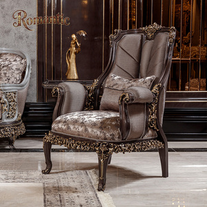 <span class=keywords><strong>Divano</strong></span> Reale di Lusso <span class=keywords><strong>Turco</strong></span> per Soggiorno Nero e Oro Grande Dimensione Set Completo in Tessuto Jacquard di Alta Qualità con Struttura in Legno - Product Image 4