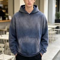Sweat à capuche vintage délavé avec broderie appliquée personnalisée, imprimé, promotionnel, nouvelle arrivée, vêtements à capuche pour hommes