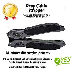 Pince à dénuder les fibres optiques Pigtail, Pince à couper les fibres optiques, Outil de dénudage de câbles optiques, Outil de retrait de gaine extérieure, Pince à pigtail - Product Image 2