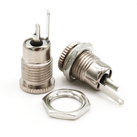 Prise DC femelle 12v avec fil fileté, montage sur panneau 2.5 5.5 2.1 5.5X2.1 MM DC-099 connecteur DC099