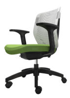 Silla de Oficina Ergonómica Giratoria con Reposabrazos Ajustables en 2D, Tapizada en Malla, Moderna, para Oficina, Hogar, Administración y Estudio