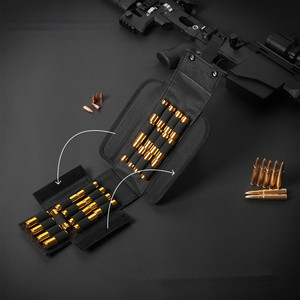 Sac à coque tactique MOLLE 25 cartouches de support de pochette de recharge pliable compact. Pochette à accès rapide pour munitions de <span class=keywords><strong>calibre</strong></span> 12/20G - Product Image 1