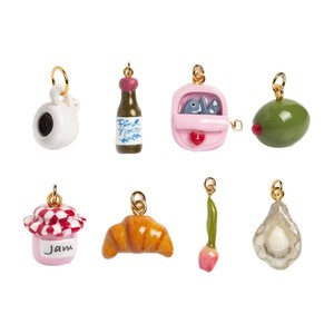 Manna Gold Plated Classic Cute Mini Resin Fruit Food Charms for Customizing Your Own Jewelry Designs - Product Image 1