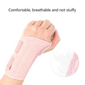 Penjepit tali pergelangan tangan Neoprene olahraga perlindungan tekanan Logo kustom untuk fraktur keseleo dengan dukungan Strip karet yang dapat disesuaikan - Product Image 3