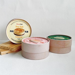 Eco Friendly Kraft Paper Canister, Food Grade Round Cardboard Tube <b>Box</b> for Cheesecake, Baking Dessert & <b>Bakery</b> Gift - Product Image 3