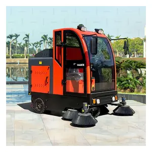 Road Sidewalk Floor Sweeper Car Sweeping Cleaning Machine Cophilo Three Wheels Full Closed Electric Ride on Battery City Street