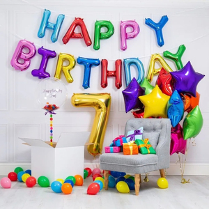 <span class=keywords><strong>2024</strong></span> nouveauté haute qualité 16 pouces joyeux anniversaire lettre aluminium <span class=keywords><strong>Film</strong></span> ballon ensemble pour l'obtention du diplôme anniversaire décorations - Product Image 4