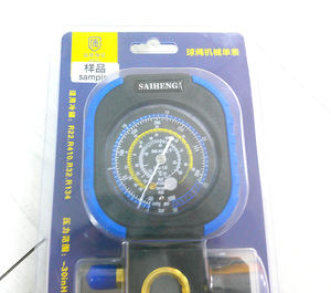 प्रशीतन R410 R22 40404 एक एकल गुना गेज, नियंत्रण वाल्व ग्लास कम और उच्च दबाव गेज के साथ - Product Image 5