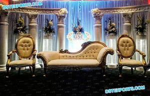 Juego de sofá musulmán de decoración para escenario, Set de sillón de boda con temática árabe, para escenario, Nikha - Product Image 6