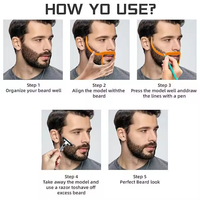 Tondeuse de précision pour barbe et poches de cheveux, peigne de soin pour hommes, usage transfrontalier, pour visage et cou, fabrication OEM, vente en gros