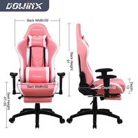 Chaise de jeu de course réglable en cuir de qualité supérieure au design le plus récent