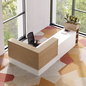 Mostrador de hotel mostradores de recepción muebles de oficina comercial salón de recepción salón de belleza vestíbulo recepción mesa de recepción - Product Image 1