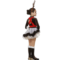 Costumes de danse pour filles, tenue de scène pour enfants, robe de danse animale, robe de ballet en velours pour enfants, tutu de renard
