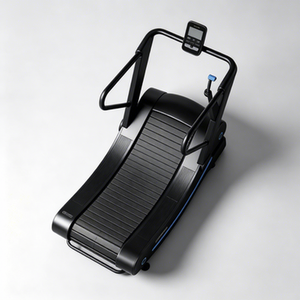 Nueva llegada: Cinta de correr manual curva sin motor con resistencia magnética, equipo de gimnasio comercial, pista de nailon y aluminio, venta al por mayor OEM - Product Image 4