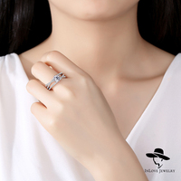 Bague en diamant Moissanite classique en argent sterling 925 pour femmes filles fêtes-livraison directe disponible